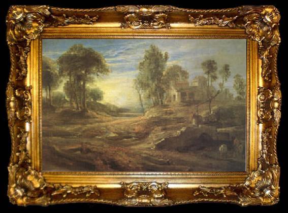 framed  Peter Paul Rubens Landscape with a Watering Place (mk05), ta009-2